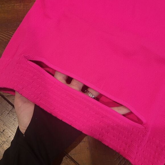 Free People, Cut it out short sleeve tank, Extra Large, Hot Pink - Picture 6 of 9